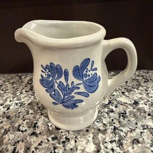 Pfaltzgraff Blue Floral Pitcher Vintage